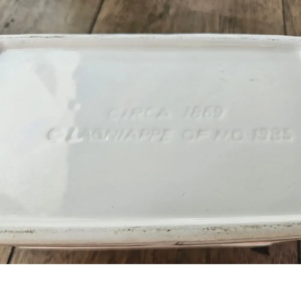 Vintage Ceramic House Canister Tea Caddy 6x5x4 1.5# e43